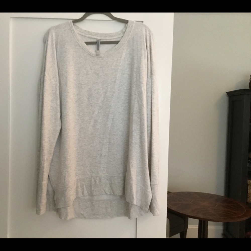 Athleta Coaster Luxe Sweatshirt Heather Gray XL